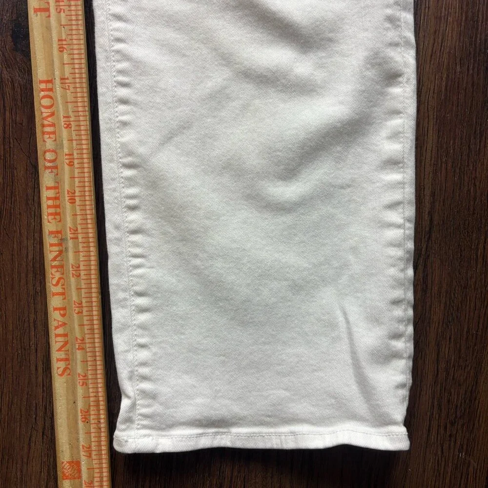 Mother The Rambler Zip Ankle Fairest of Them All Straight Jeans White Size 29 - Picture 9 of 13